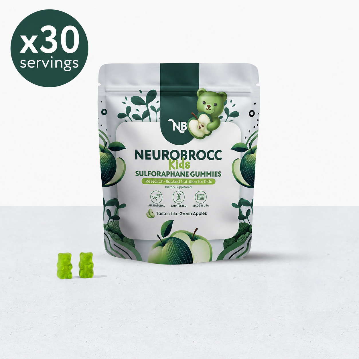 NEUROBROCC Children's Gummies Vitamin Supplement - 60 Gummies
